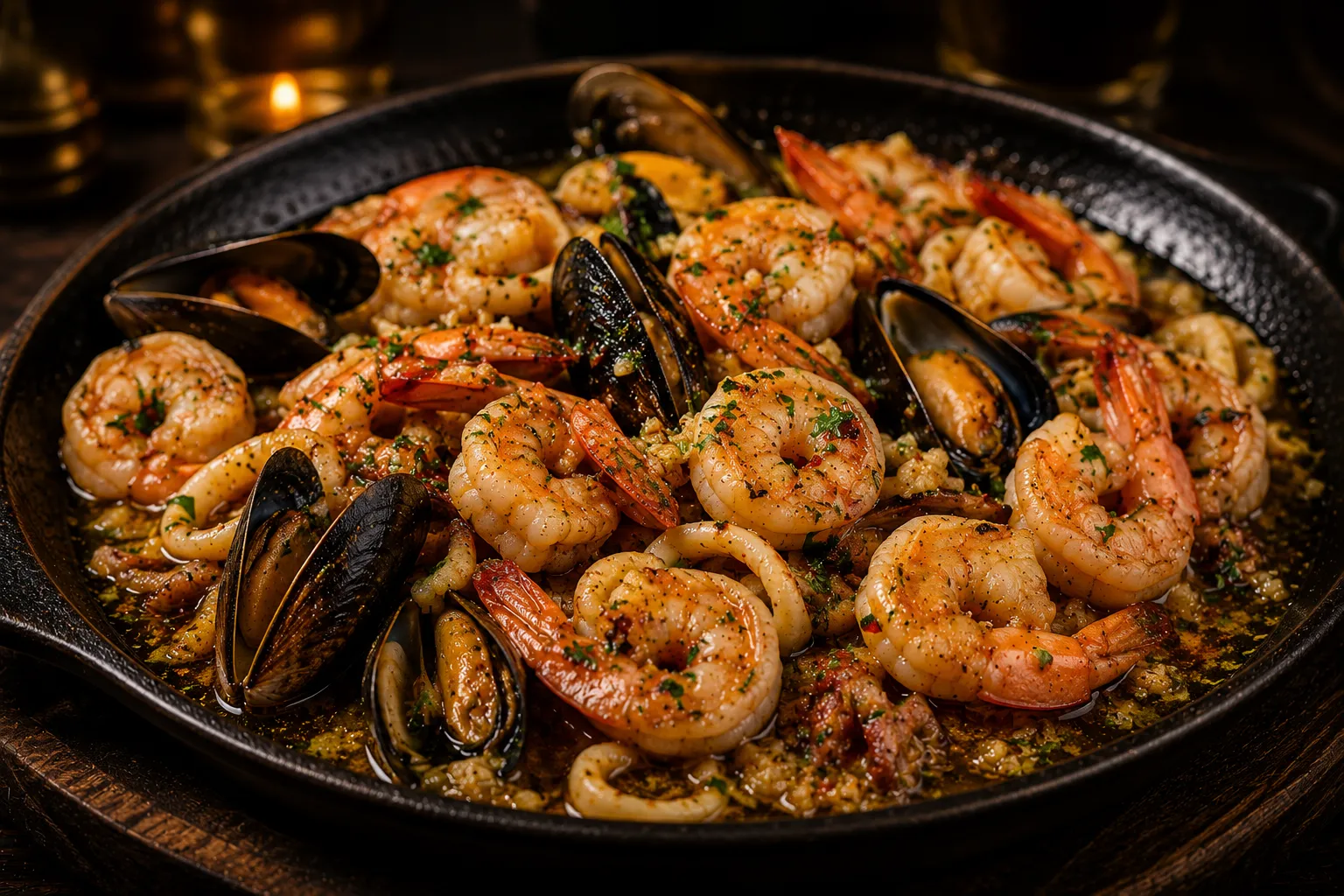 Mariscos al Ajillo